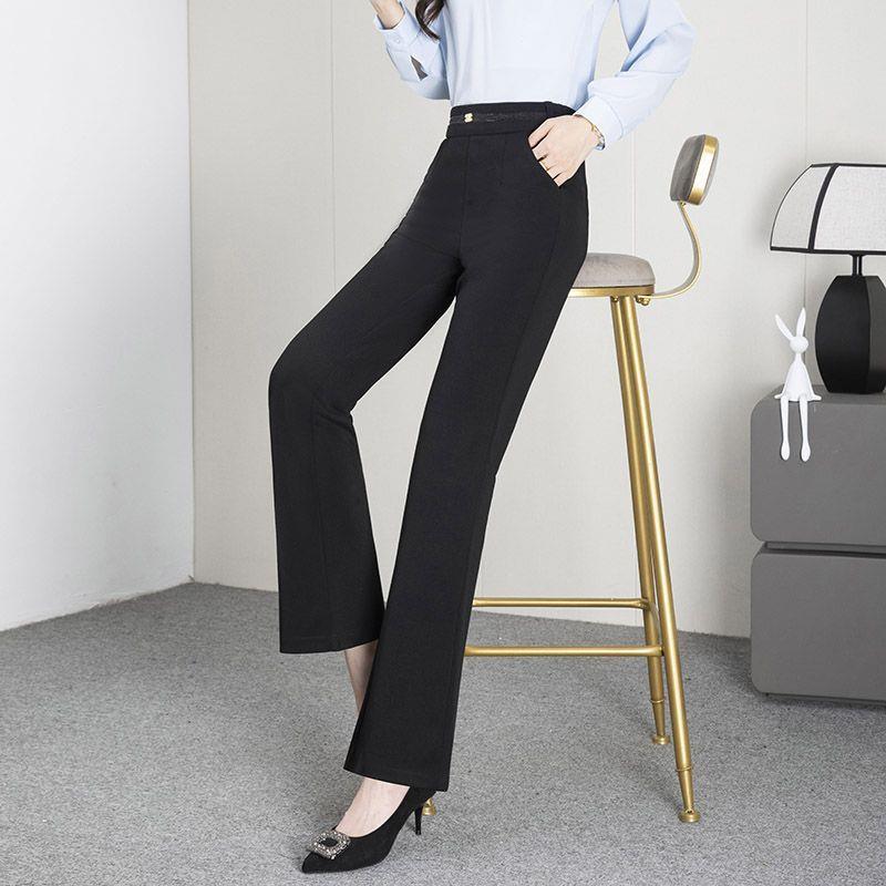 

Spring 2026 Women s Black High-Waisted Slimming Flare Suit Pants Size 29 (Recommended for 105-115 lbs)