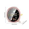KX4B Digital Alarm Clock With Night Light Auto Dimming LCD Screen Modern Bedroom Essential and Child Friendly