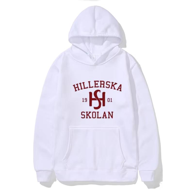 Young Royals Hillerska Skolan Felpa con cappuccio Hillerska Skolan Felpa con cappuccio unisex Felpa con cappuccio grafica Pullover a maniche lunghe Tv Show Tops