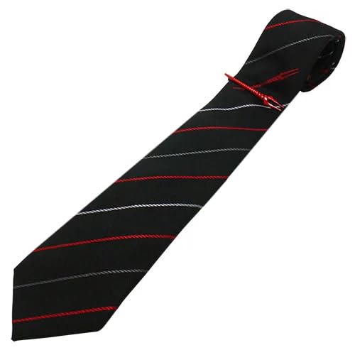 Swank Evangelion Spear of Longinus Red Tie Clip and Necktie Set (eva-2021-tie01)