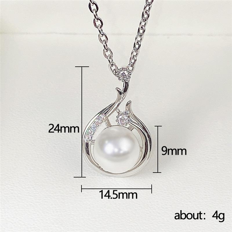 Huitan Aesthetic Imitation Pearl Pendant Necklace Earrings for Women Wedding Bridal Engagement Elegant Fresh Jewelry Set GiftGood Product