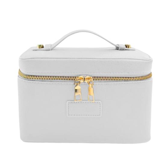 Seyahat Kozmetik Çantası Makyaj Düzenleyici Çıkarılabilir Bölücülü Su Geçirmez Suni Deri Makyaj Çantası Tatil İçin Banyo Çantası Kadın Makyaj Çantası