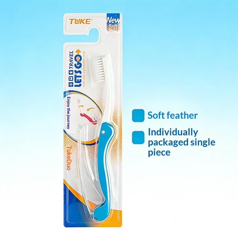 Travel Camping Folding Toothbrush Soft Bristle Disposable Portable Oral Hygiene Tooth Cleaning Tool