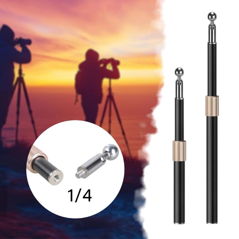 27cm/45cm Telescoping Iron Camera Mounting Rod 90 Degree Rotatable Ball Head For Photography Live Streaming Accessories