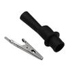 2Pcs Multimeter Push on Alligators Clip Insulated Crocodiles Clamps Wire Tips Test Clip for Electrical Testing Enduring