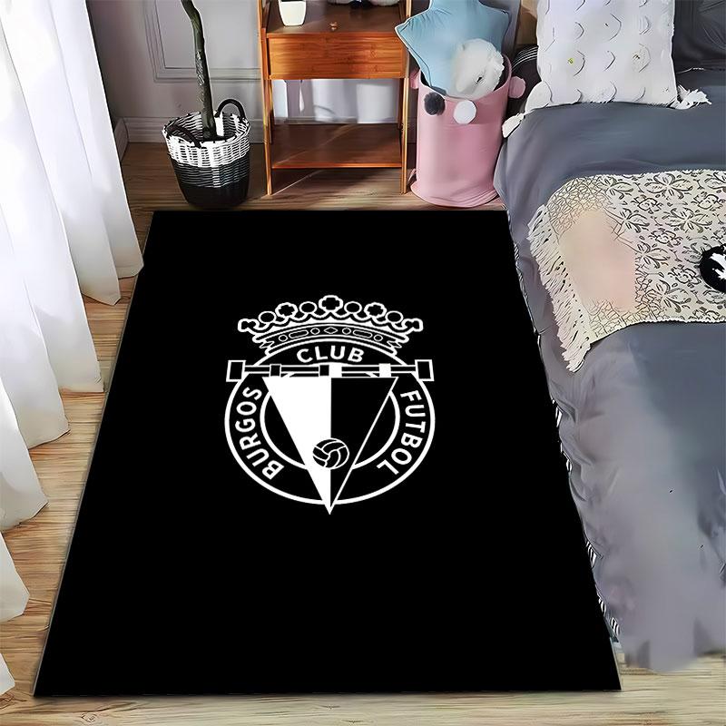 Burgos Futbol Club Logo Carpet suitable as a non-slip mat for the living room or bedroom sofa