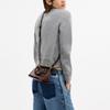 Coach SATCHEL Lara 22 Zipper Closure Silver Hardware Cow Leather Handbag Small Women's Maple Color