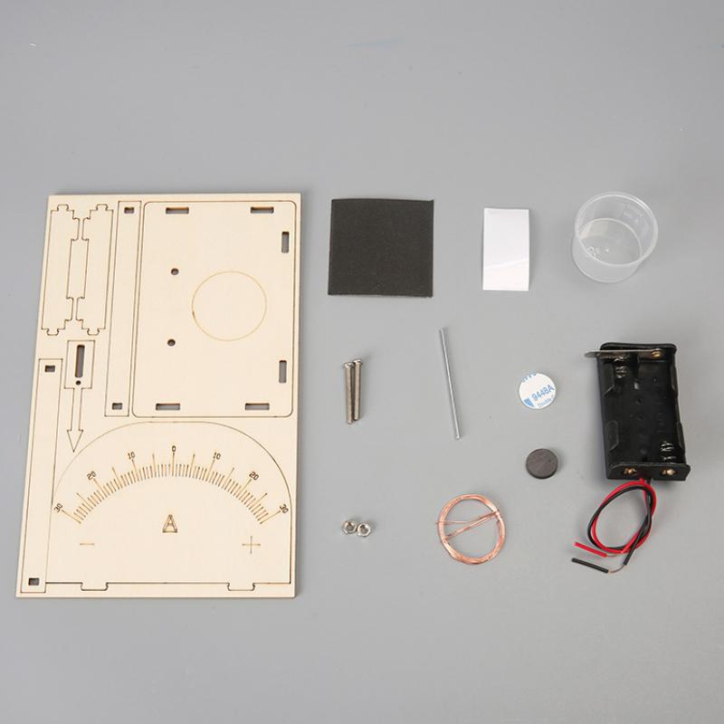 Ampermetru DIY făcut de sine pentru copii, realizat manual, Știință și Tehnologie STEM, Producție Mică, Invenție, Materiale pentru Experimente Științifice Studențești