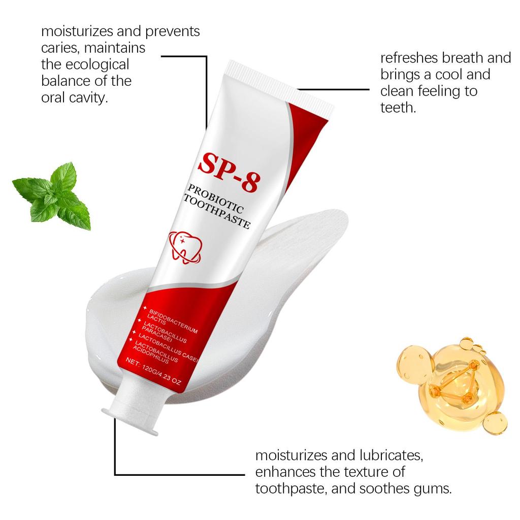 Oralhoe Mátová čisticí zubní pasta jemně čistí zuby od skvrn a žloutnutí, čistí a pečuje a zanechává dlouhotrvající svěží vůni.