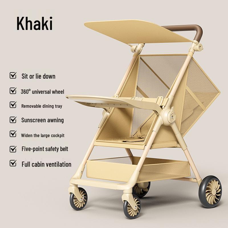 Lightweight Folding Travel Stroller with Recline