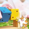 Hamster Enrichment Toy Wooden Painted Cubes Guinea Pig Chew Toy Pet Teeth Grinding Toy