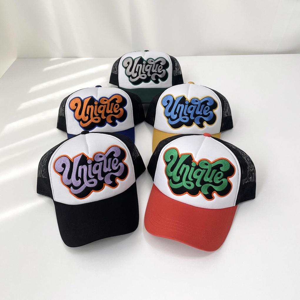 Women s Men s Couple Daily Unique Mesh Cap Hat Blue