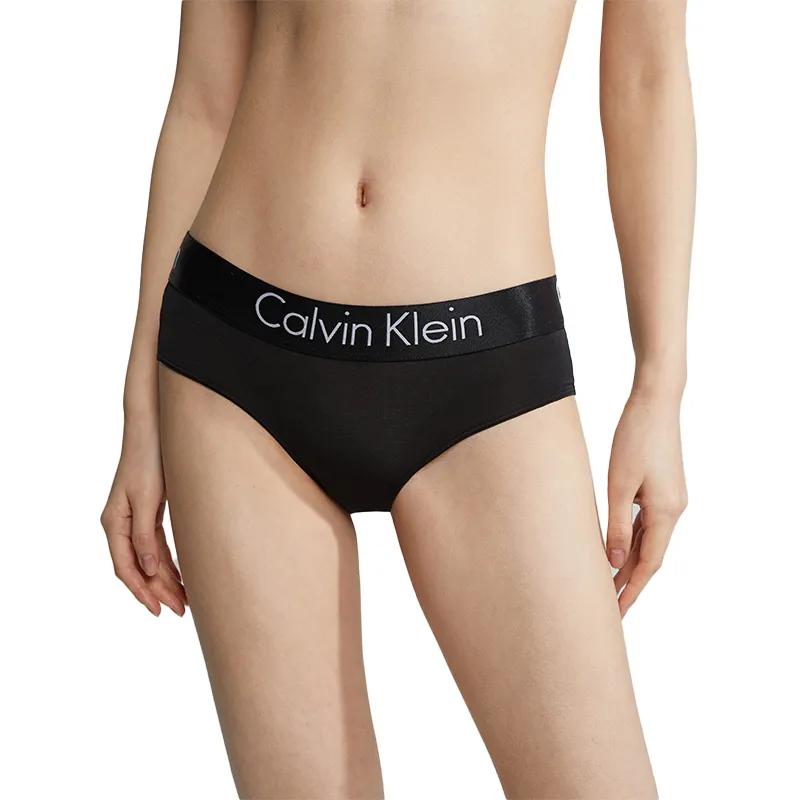 Calvin Klein Soft Modal Anti Hip Pinch Half Pack Hip Triangle Underwear Women's 1-Piece Set Dark Black