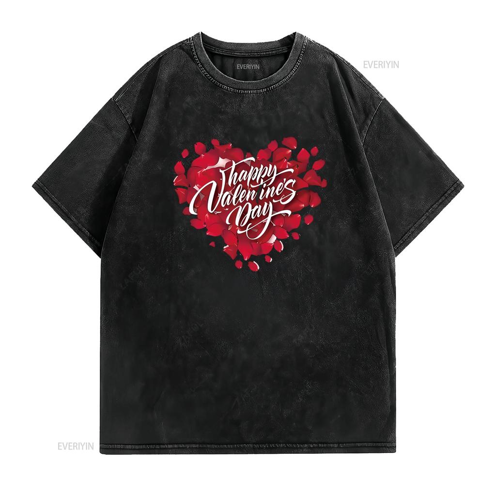 Valentines Day On Rose Petalsmed Heart Able Retro Men S T Shirt with Fun S for Parties and Holidays Black 2X Large Vintage