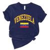 Cotton Shirt with Venezuelan Flag Printed on It Traditional South American Shirt 2026 Summer Fashion Women Cotton Loose Tshirt