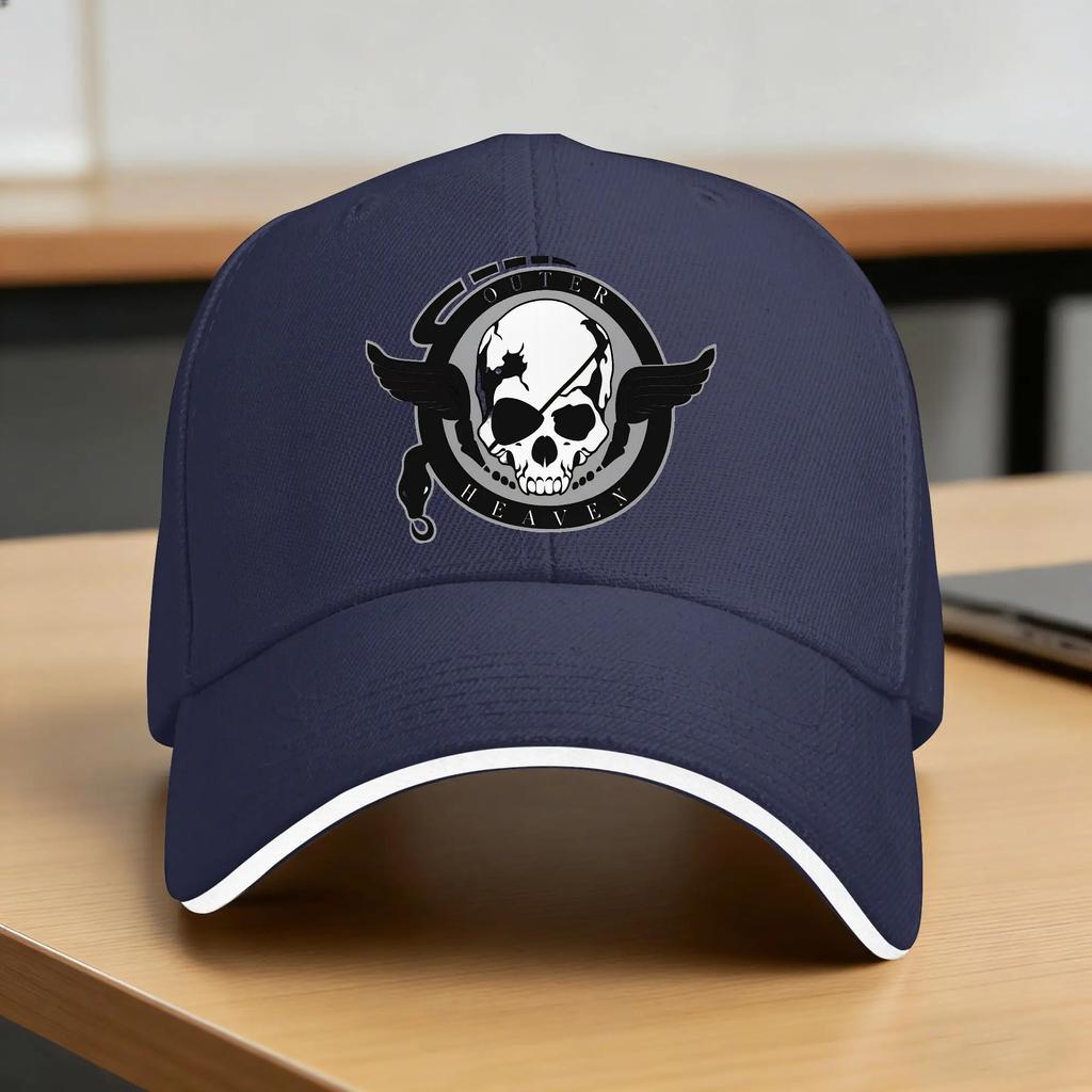 Spring Metal Gear Solid Outer Heaven Baseball Cap Kpop Rock Casual Design Sun Trucker Hat Unisex Unisex Adjustable Baseball Caps