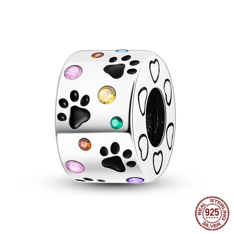 Fit Qikaola Original Bracelet 100% Copper Shining Colorful Zircon Heart Charms Beads Exquisite Diy Jewelry Gift