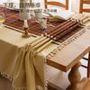 Cotton And Linen Texture Tablecloth Embroidery High-End Light Luxury Fabric Retro Dining Table Pastoral Cover