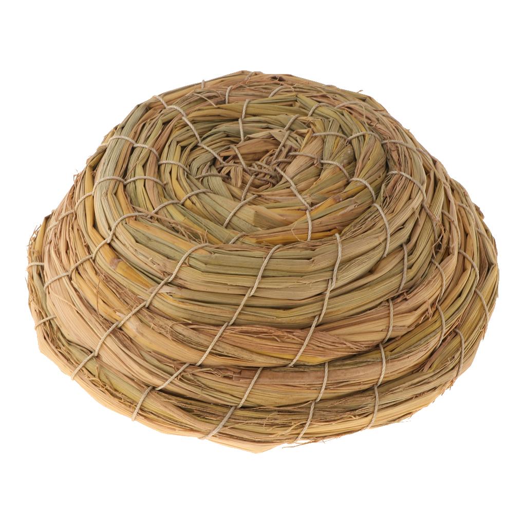 Bird Hatching Breeding Nest Straw Pet Bed House Portable Bird Accessory for Cage Decorative Outdoor Birdhouse Decor