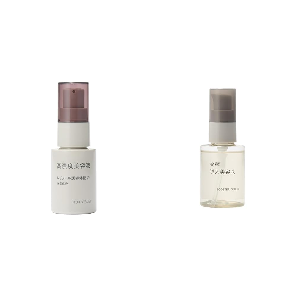 Set Purchase Muji High Concentration Beauty Serum Retinol Derivative 30mL OAO36A3A + Fermentation Introduction 50mL