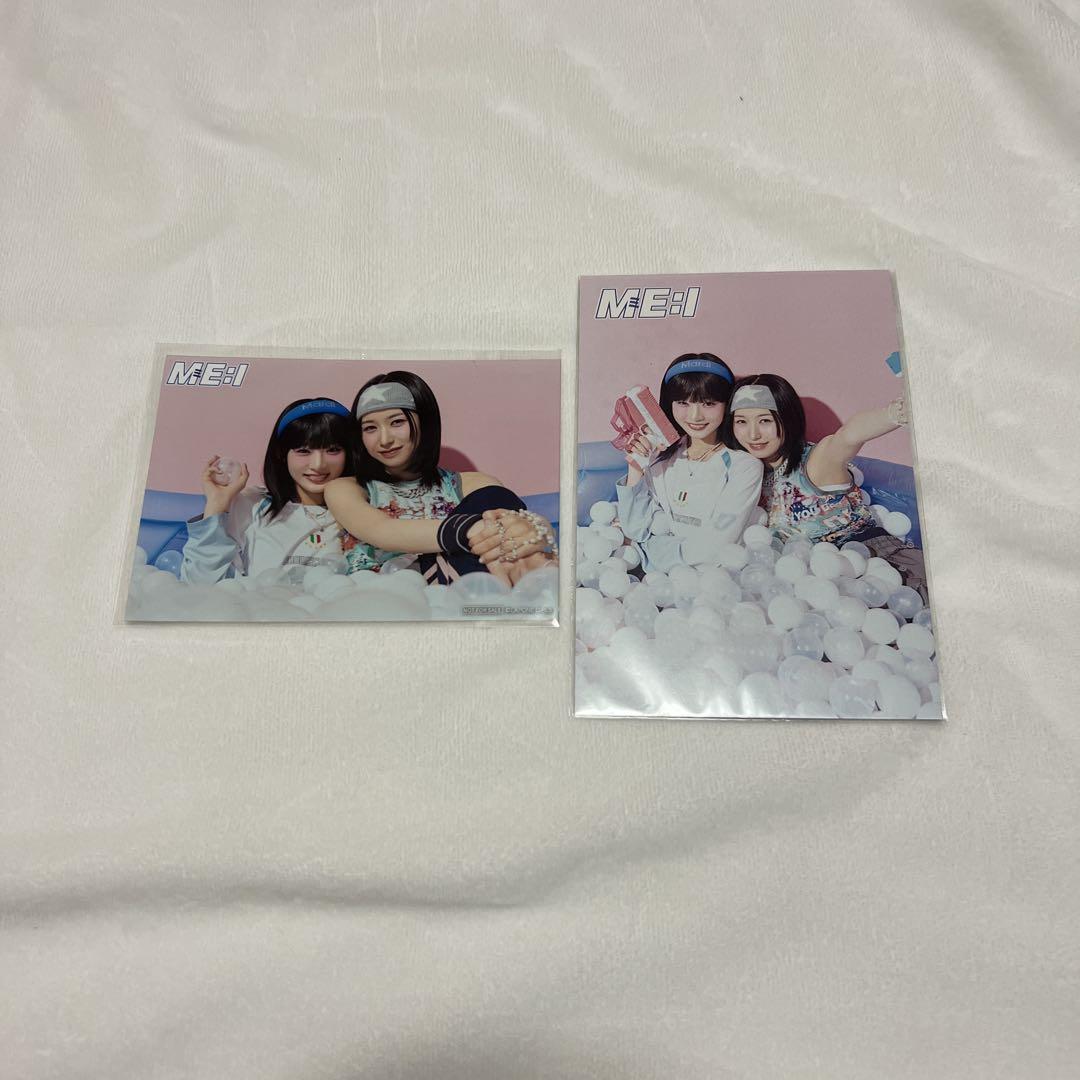 

[USED] ME:I Hi-Five Iida Shioritsuki Kasahara Momona Postcard Raw Photo