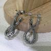 2026 New Trend Fine Jewelry Set Charming Heart Crystal Fashion Stainless Steel Necklace Earrings As a Anniversary Gift for Women