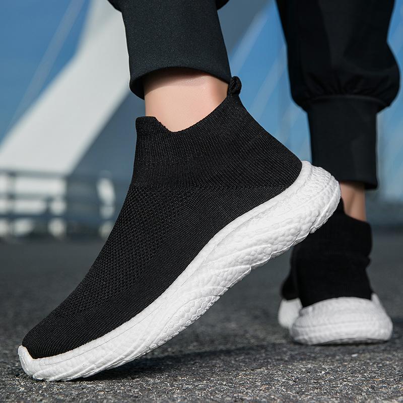 Fashion Sneakers Men Breathable Casual Mesh Sports Plus Size Lightweight Trendy Thick Sole Comfortable Outdoor Hiking Women's Shoes