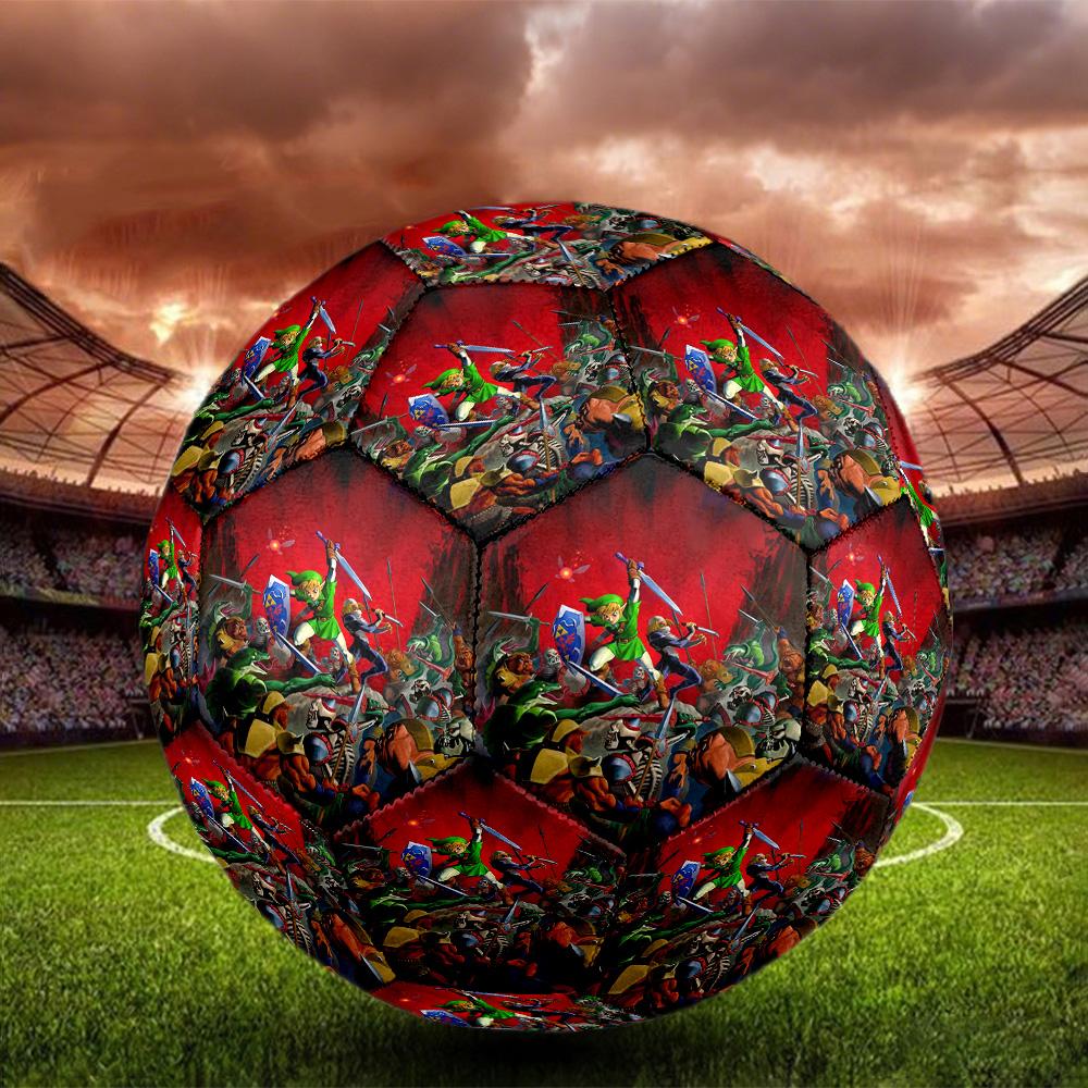Video games Print Size 5 Soccer Ball, Standard Match Football for Sports Game and Team Practice, Ideal Gift for Soccer Fans