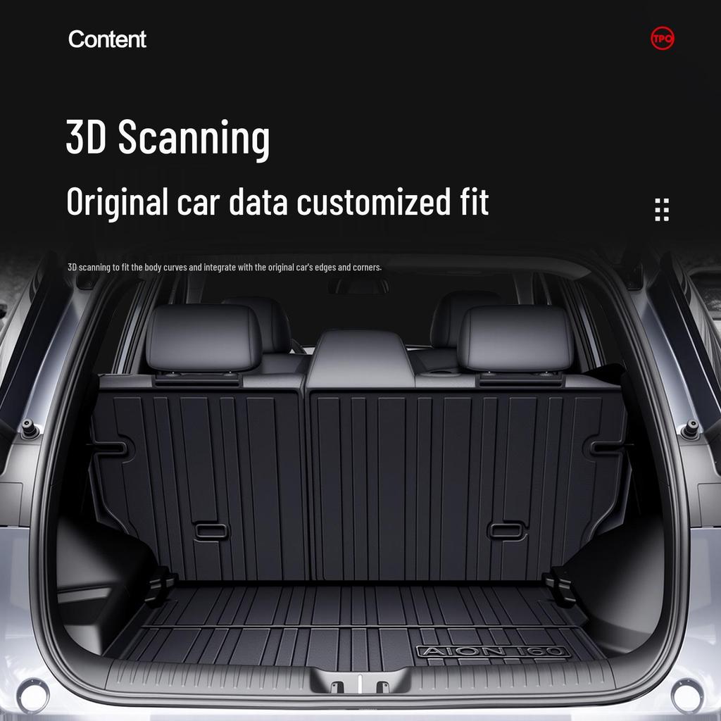 AION i60 Trunk Mat: Waterproof TPE Interior Accessory for Car Modification
