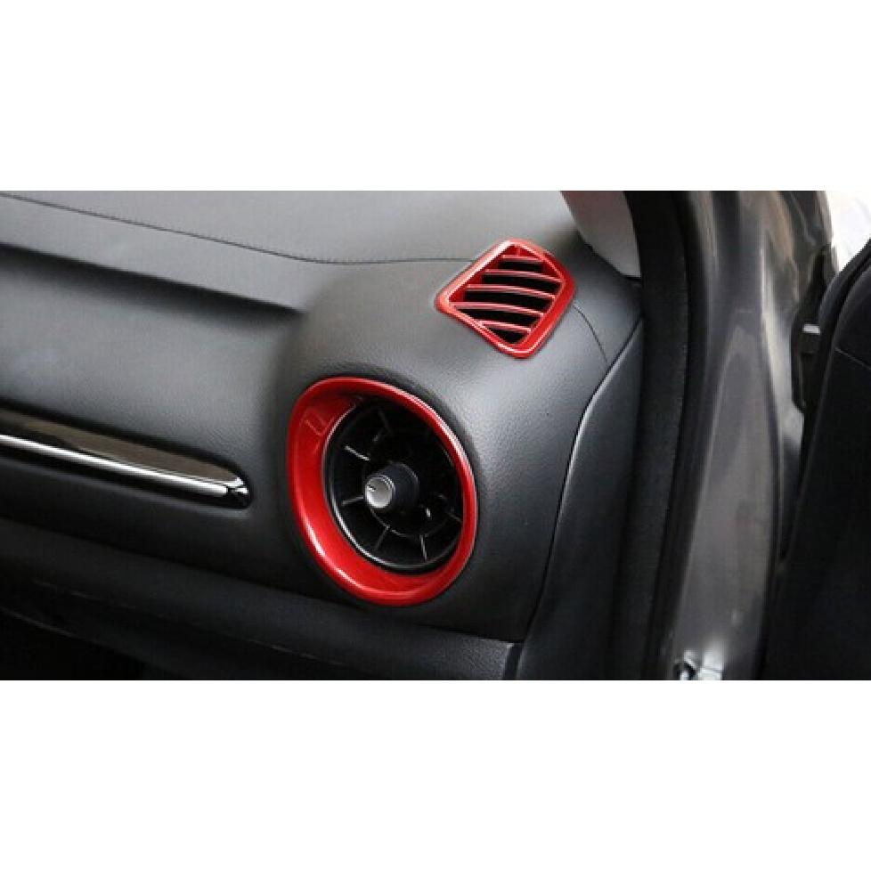 For Kia K3 Forte -2024 Bright Red trument L&R Air Outlet Vent Cover Trim