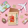 1/2/3 Stück Reise-Geldhalter Bargeld-Geschenk Holz Rot Gepäck Bargeldhalter Karte Männer Frauen Reise-Geld-Geschenk Schreibtischdekoration Ornament
