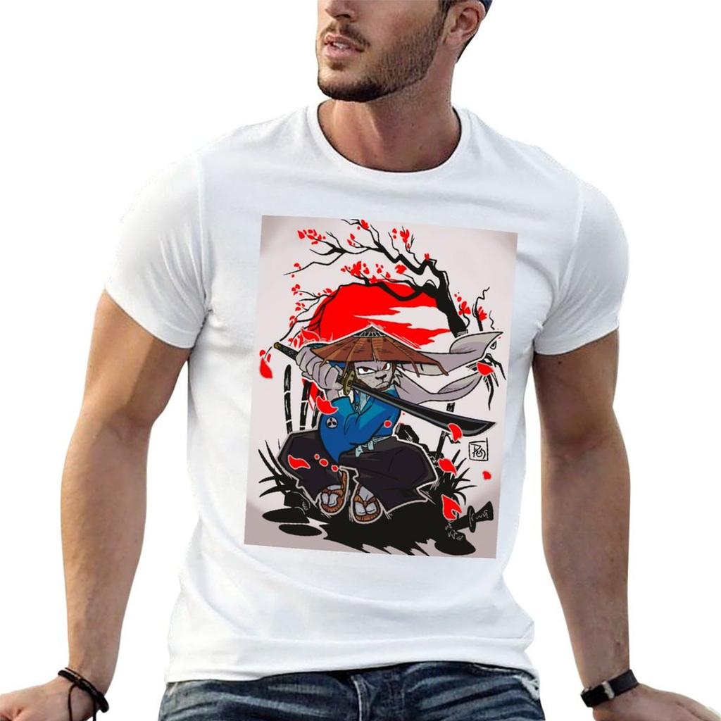 Usagi yojimbo fanart T-Shirt Basic Daily Outfit Short Sleeve Tee