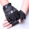 Special Forces Men Leather Half Finger Gloves For Cycling And Tactical Sports
