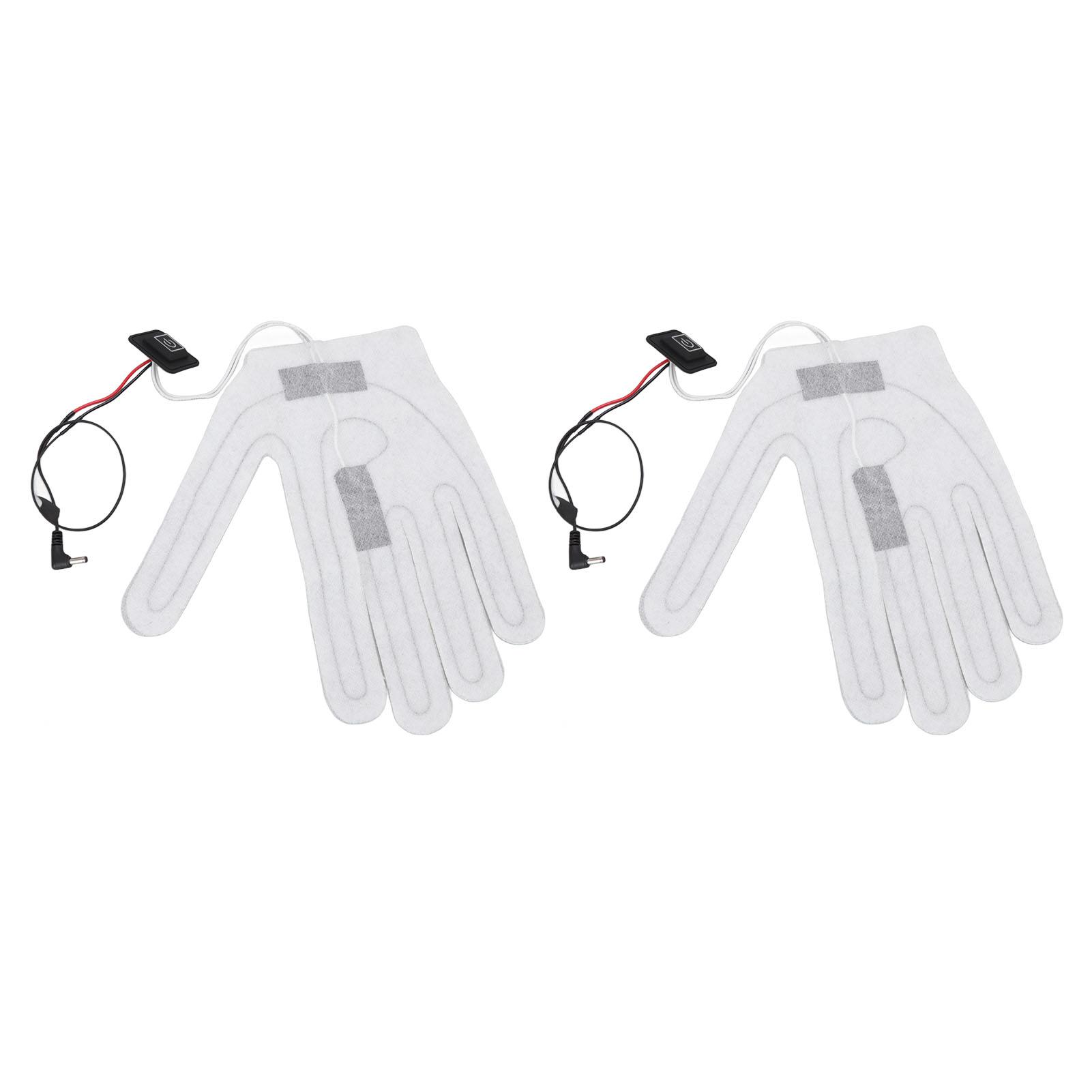

2 PCS Electric Heating Sheet 3 Gears Adjustable Heating Film Replacement DC Electric Heater Pads for Heating Gloves