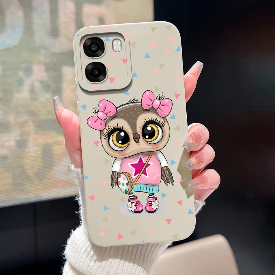 Case For Oppo A6 A6x A6s 4G 5G Cute Cartoon Cat Soft Silicone Protective Bumper Cover For OppoA6 OppoA6x A6s Anti Scratch Fundas