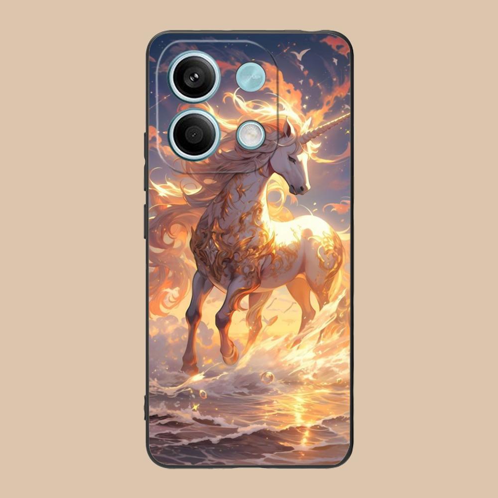 Fantasy Unicorn Mobile Phone Case for POCO F7 F6 F5 F4 F3 F2 Pro GT C75 C71 C65 C61 C40 Pro Ultra Colorful Printing Cover Cover