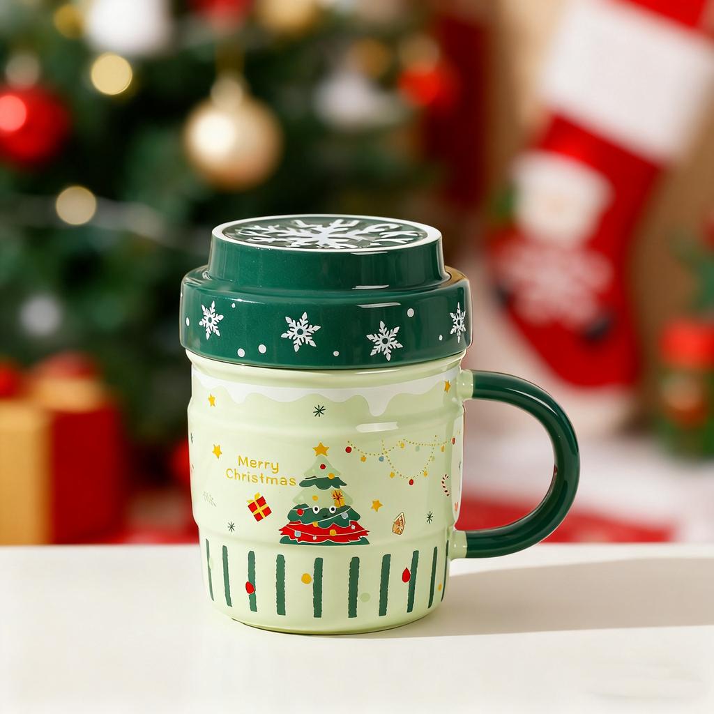 New Christmas Dust Mark Cup Gift Box Set Small Gifts Couple Water Cup Household High Value Gifts