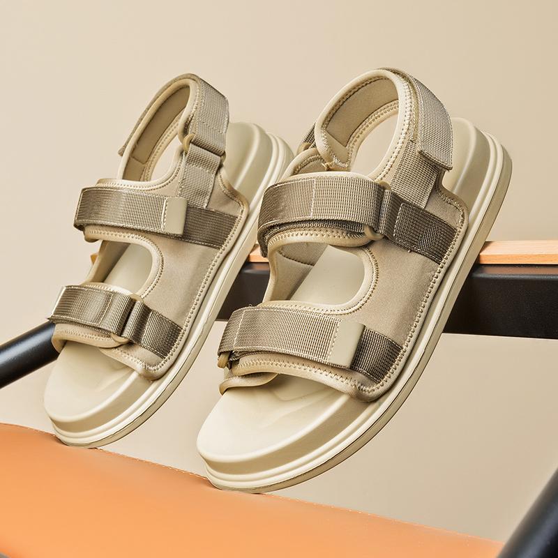 Magic Glue Summer Flats New Arrival Mens Sandals Quick Dry Male Casual Shoes Outdoor Men Mesh Slippers Comfort Roman Beach Shoes