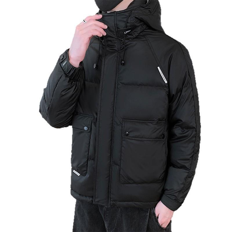 Men's Down Jacket Winter New Hooded Jacket Handsome Trend Thickened Warm Fashion Versatile Men's Top