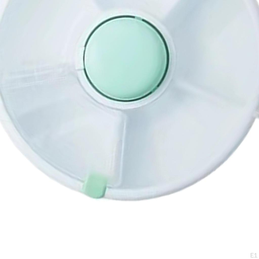 Divided Serving Tray Candy and Nut Dishes Leakproof Rotating Snack Plate Appetizer with Lid for