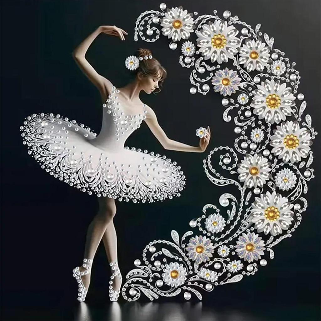 5D DIY Partial Special Shaped Drill Diamond Painting Kit Lady Decoration