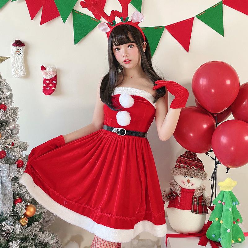 Christmas Costume Shawl Cape Santa Costume Christmas Costume Party Dress New Year's Robe Performance Costume