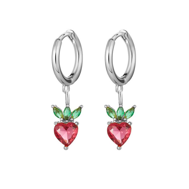 Tropical Fruit Mini Hoop & Stud Earrings - Creative European & American Ear Jewelry
