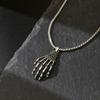 Halloween Punk Necklace Hip Hop Diablo Skull Palm Pendant Niche Exaggerated Spider Ornament