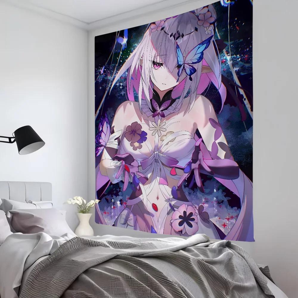 Game Honkai Star Rail Castoriuce Tapestry Wall Hanging Cute Cartoon Fantasy Background Home Decoration Anime Room Decoration