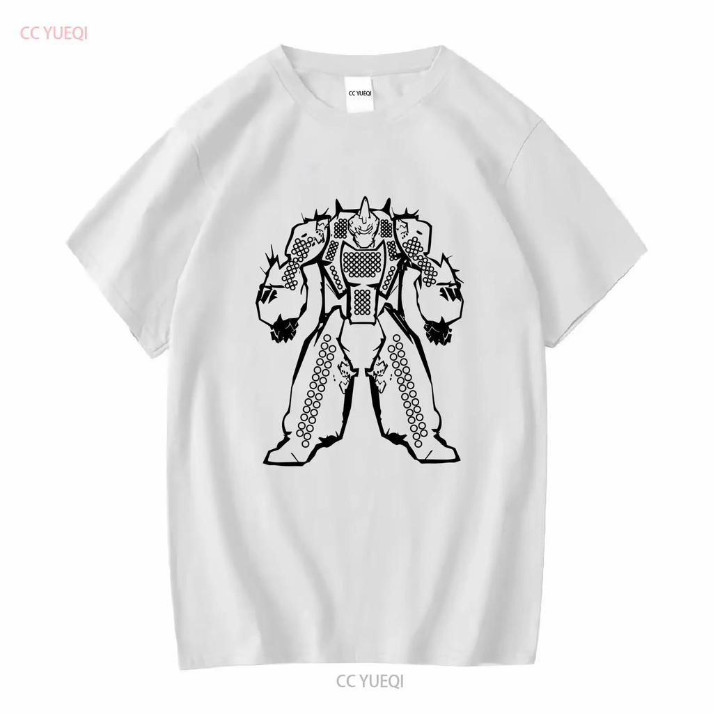 Battletech Mechwarrior Mech Schadenstabelle T-Shirt Vorder- und Rückseite Rüstungsklasse 10 Handgemacht s für Gamer Cool Robot Vintage Gewaschen