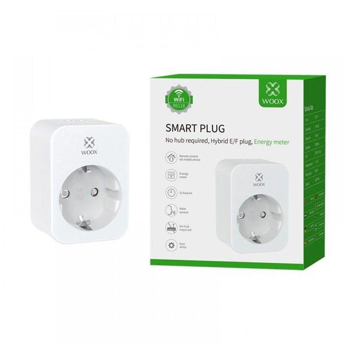 Prise Intelligente - Woox - R6118-4pack - Surveillance De L'énergie - Compatible Alexa Et Google - IP20