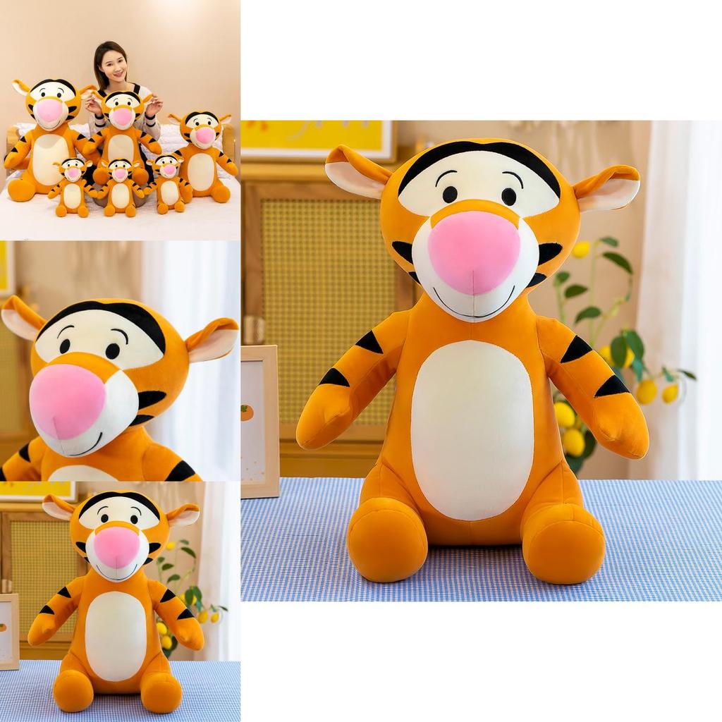 Soft And Fluffy Jumping Tiger Plush Stuffed Animal Ideal For Kids And Charming Home Decor