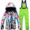 Winter Outdoor Ski Suit Suit Women's Warm Veneer Ski Suit Pants Suit