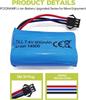 1x Li-ion Battery 7.4V 600mAh 2S with SM-3P Connector + USB Cable – Compatible with RC Car DE82, TK3086B, TK-3082B, G20601, Stunt Flip Car